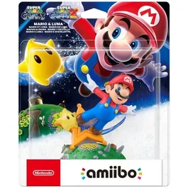 Nintendo Amiibo Figura de Mario y Luma - Colección Super Mario NINAMIMARIOLUNA