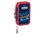 Safta Estuche Escolar Doble Pequeño PJ Masks Ready 28 piezas