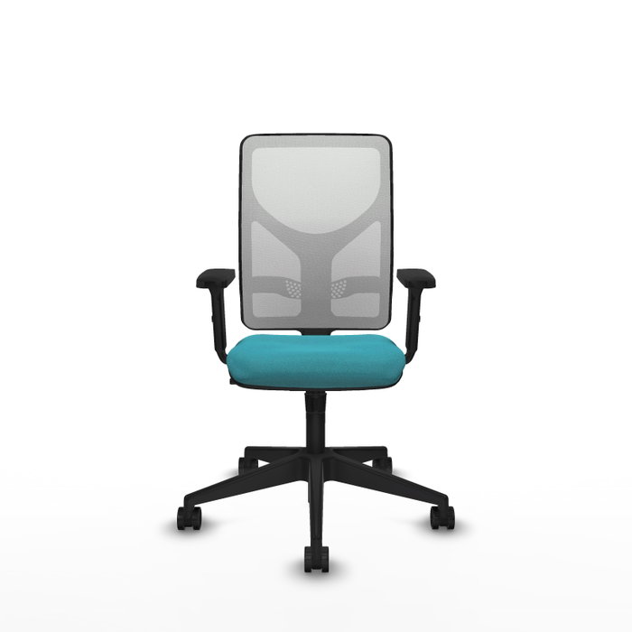 PIQUERAS Y CRESPO Silla de oficina Motilla con mecanismo Sincro, color Turquesa y Blanco PIQUERAS Y CRESPO Silla de oficina Motilla con mecanismo Sincro, color Turquesa y Blanco