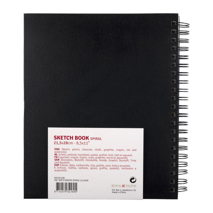Talens Art Creation Bloc de Papel para Esbozo Espiral 21.5x28cm 80H 110gr
