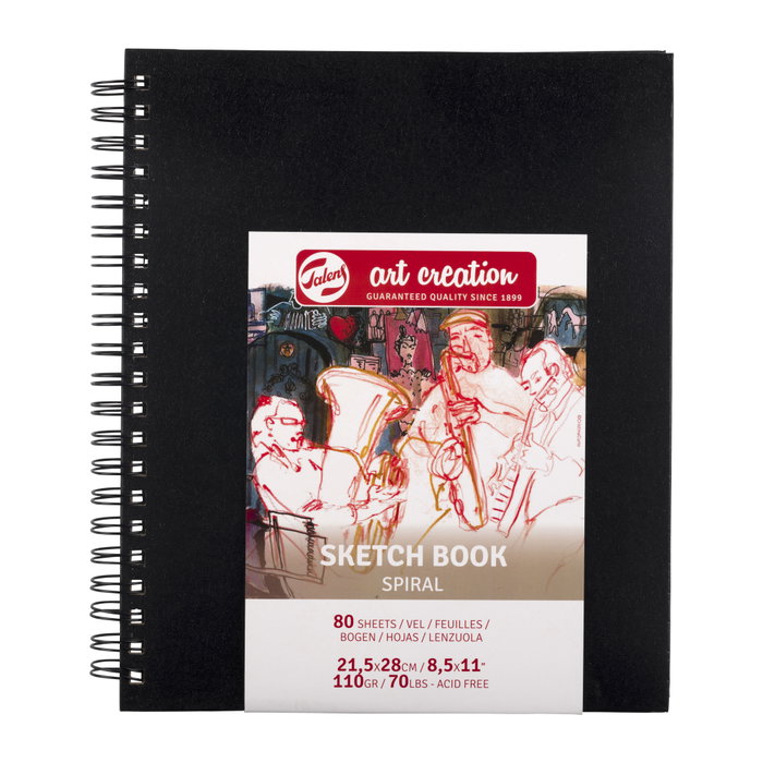 Talens Art Creation Bloc de Papel para Esbozo Espiral 21.5x28cm 80H 110gr