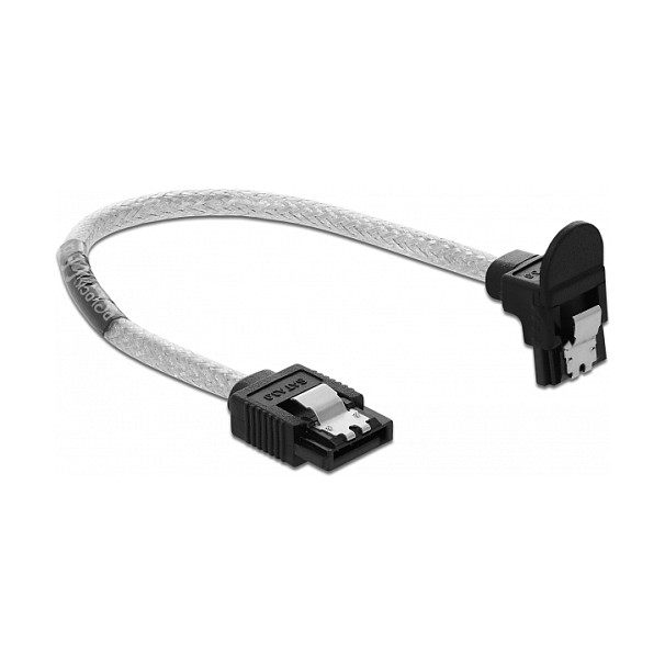 DeLOCK Cable SATA 6 Gb/s de 20 cm con conector recto y ángulo inferior 85344 DeLOCK Cable SATA 6 Gb/s de 20 cm con conector recto y ángulo inferior 85344