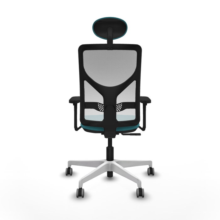 PIQUERAS Y CRESPO Silla de oficina Motilla con mecanismo Sincro, Turquesa y Blanco PIQUERAS Y CRESPO Silla de oficina Motilla con mecanismo Sincro, Turquesa y Blanco