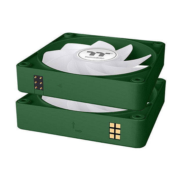 Thermaltake CT140 EX Ventilador PC 140mm ARGB Sync Racing Green 3 Unidades