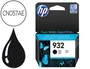 Hp Cartucho de Tinta Negra 932 Original 825 páginas para OfficeJet 6100/6600/6700