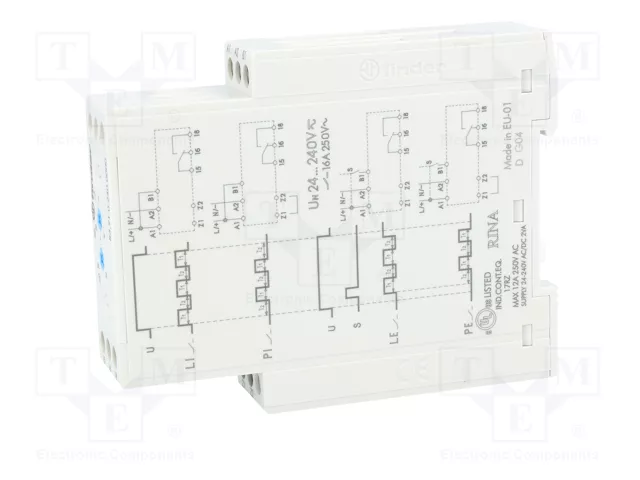 FINDER Relé de tiempo 0,05s÷10 días SPDT 250VAC/16A 24÷240VAC
