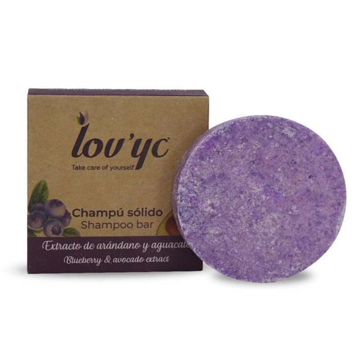 Lovyc Champú Sólido Arándanos y Aguacate 50gr Lovyc Champú Sólido Arándanos y Aguacate 50gr