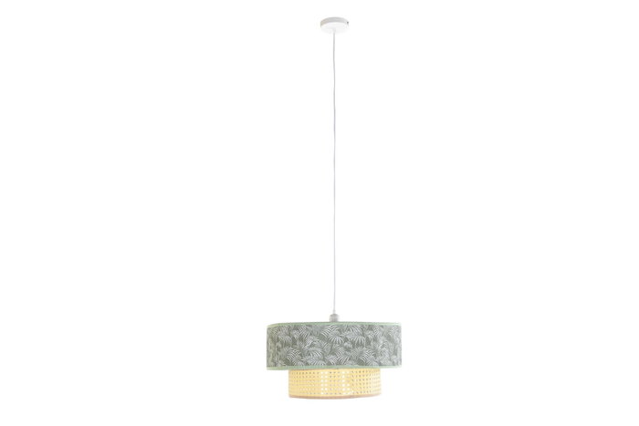 DKD Home Decor Colonial Lámpara de Techo Verde Blanco 46 x 25 x 46 cm