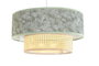 DKD Home Decor Colonial Lámpara de Techo Verde Blanco 46 x 25 x 46 cm
