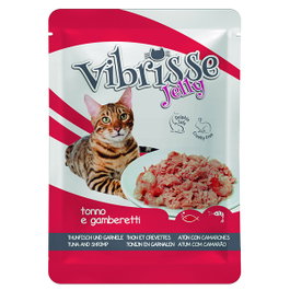 Croci Vibrisse Gato Pouch Atún con Camarones en Gelatina 70g