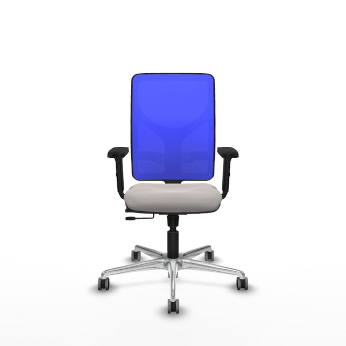 PIQUERAS Y CRESPO Silla de oficina Motilla Blanco y Azul