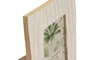 DKD Home Decor Marco de Fotos 13x18 Mango y Cristal Blanco Lacado
