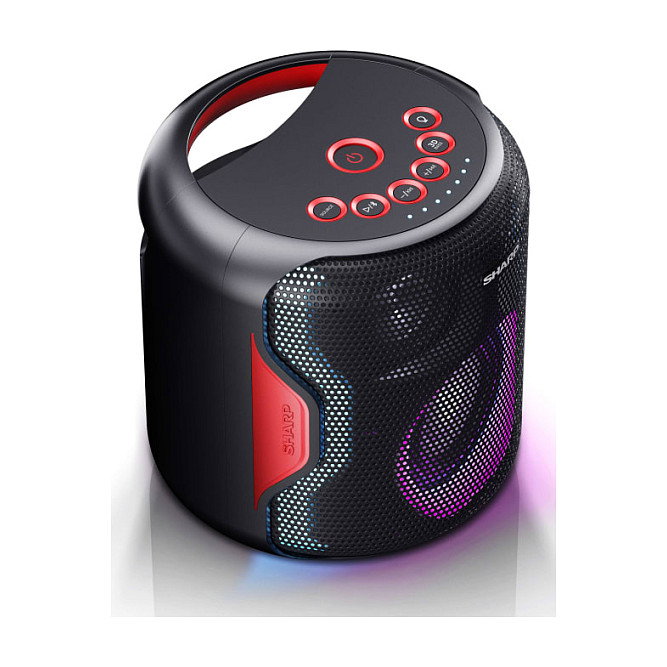 Sharp PS-921 Altavoz Portátil 2.1 Canales, 130W, Bluetooth 5.0, Subwoofer 10.2 cm, Resistente al Agua y Polvo, Negro