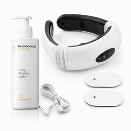 Pack Masajeador de Cuello y Espalda Electromagnético y Loción Corporal Reafirmante Rice Joyfirm 250 ml InnovaGoods