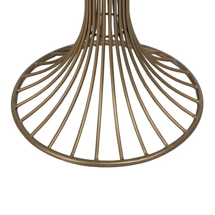 Mesita Oro Metal-Mármol 42 X 42 X 65 cm