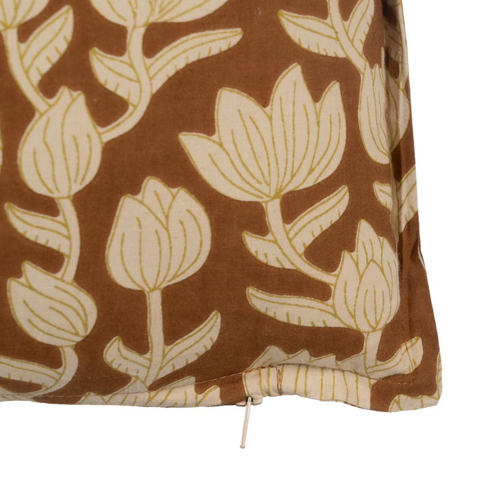 Cojín Beige-Marrón 100% Algodón 50 X 50 cm (Set de 2) Cojín Beige-Marrón 100% Algodón 50 X 50 cm (Set de 2)