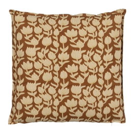 Ixia Cojín Beige-marrón 100% Algodón 50 x 50 cm (Pack de 2)
