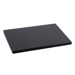 Metaltex Tabla de Corte Polietileno PE-500 Negra 33x23x1.5 cm, 4 Pies Antideslizantes, Profesional Higiénica