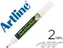 Artline EPD-4 Rotulador para Pizarra Punta Redonda 2 mm Tinta Blanca Opaca para Pizarras y Melamina Oscura