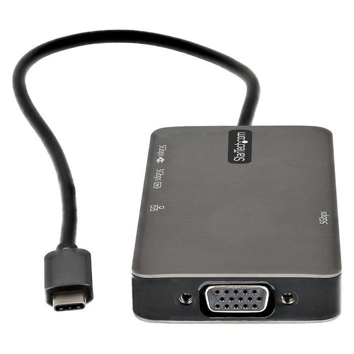 StarTech.com Adaptador Multiportas USB-C con HDMI 4K, VGA y Ethernet