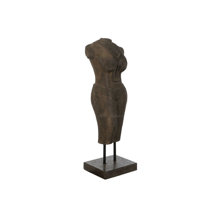 DKD Home Decor Figura de Cemento Diosa Javanesa Gris Oscuro