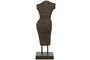 DKD Home Decor Figura 23 Diosa Javanesa de Cemento Gris Oscuro 35 x 120 x 40 cm