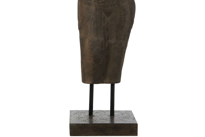 DKD Home Decor Figura 23 Diosa Javanesa de Cemento Gris Oscuro 35 x 120 x 40 cm