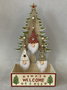 DKD Home Decor Decoración Colgante de Madera Santa Surtido de 3