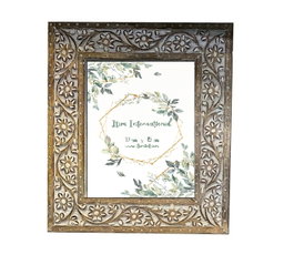 DKD Home Decor Marco de Fotos 20x25 Mango y Cristal Decape