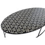 DKD Home Decor Mesa Centro Bone 23 Item Home Negro Marfil Hueso Taracea 150 x 80 x 40 cm