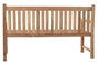 DKD Home Decor Banco Terraza y Jardín Marrón Teca 150x55x90 cm 3 Plazas