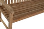 DKD Home Decor Banco Terraza y Jardín Marrón Teca 150x55x90 cm 3 Plazas