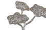 DKD Home Decor Figura de Árbol en Mango y Aluminio Marrón y Plateado 26x11x51 cm