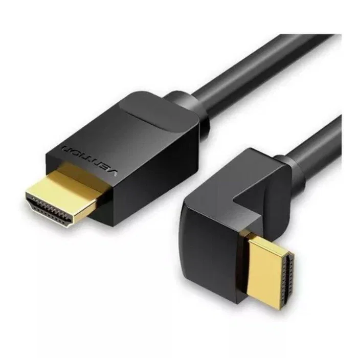 Vention Cable HDMI 2.0 4K 60Hz Acodado 90° - HDMI Macho a HDMI Macho, 1.5 Metros, Negro