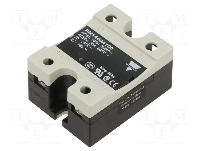 CARLO GAVAZZI RM1A60A100 Relé de semiconductor monofásico 100A CARLO GAVAZZI RM1A60A100 Relé de semiconductor monofásico 100A