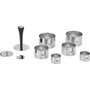 Gefu Juego de moldes para comida Profi Food Rings Formidable, 10 piezas