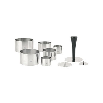 Gefu Food Ring Set Formidable, 10 piezas, Acero inoxidable Gefu Food Ring Set Formidable, 10 piezas, Acero inoxidable