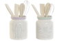 DKD Home Decor Set de 5 Botes para Utensilios Lineas 2023