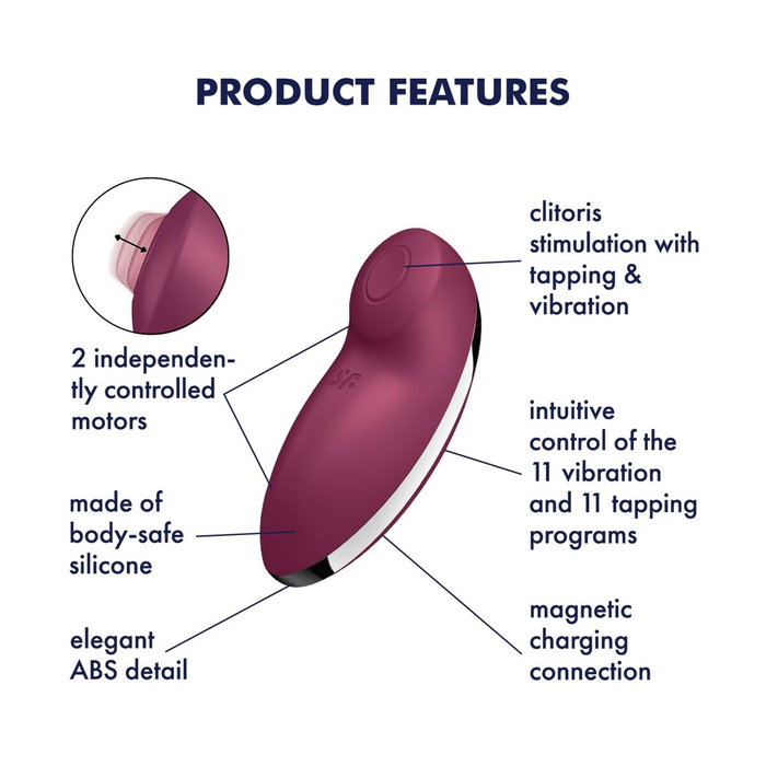 Masajeador erótico Satisfyer Rojo