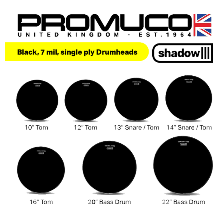 Promuco Parche Serie Shadow 16 negro Promuco Parche Serie Shadow 16 negro