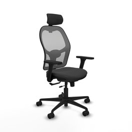 PIQUERAS Y CRESPO Silla de oficina Jorquera con mecanismo Sincro/Traslack Gris