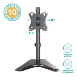 Holmios Soporte de TV/Monitor de sobremesa 17 pulgadas