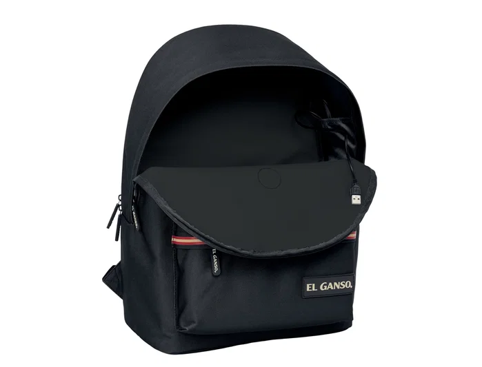 Safta Mochila Doble para Portátil 15,6'' con USB El Ganso Basics Negro