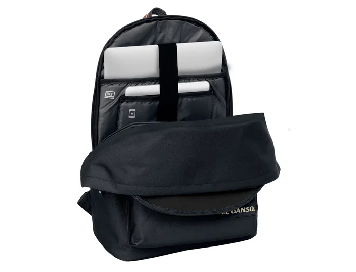 Safta Mochila Doble para Portátil 15,6'' con USB El Ganso Basics Negro