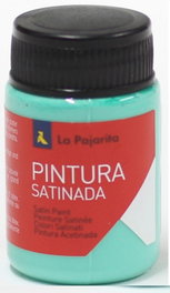 LA PAJARITA Bote de pintura satinada verde manigua base látex 35 ml