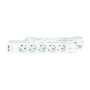 LogiLink Regleta de 5 Tomas con 2 puertos USB, 1,5m, Blanca
