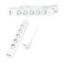 LogiLink Regleta de 5 Tomas con 2 puertos USB, 1,5m, Blanca