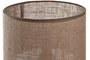 DKD Home Decor - Lámpara de Sobremesa Urban, Estilo Moderno, Color Marrón y Blanco, 25x53 cm, con Pantalla de Lino y Portalámparas E27 - Pack de 4 Unidades