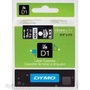 Dymo Cinta de transferencia térmica D1 Blanco sobre negro 19mm x 7m