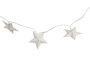 DKD Home Decor Guirnalda Navidad Moderna LED Blanco Papel Estrellas 6 Unidades 8.5 x 185 x 8.5 cm